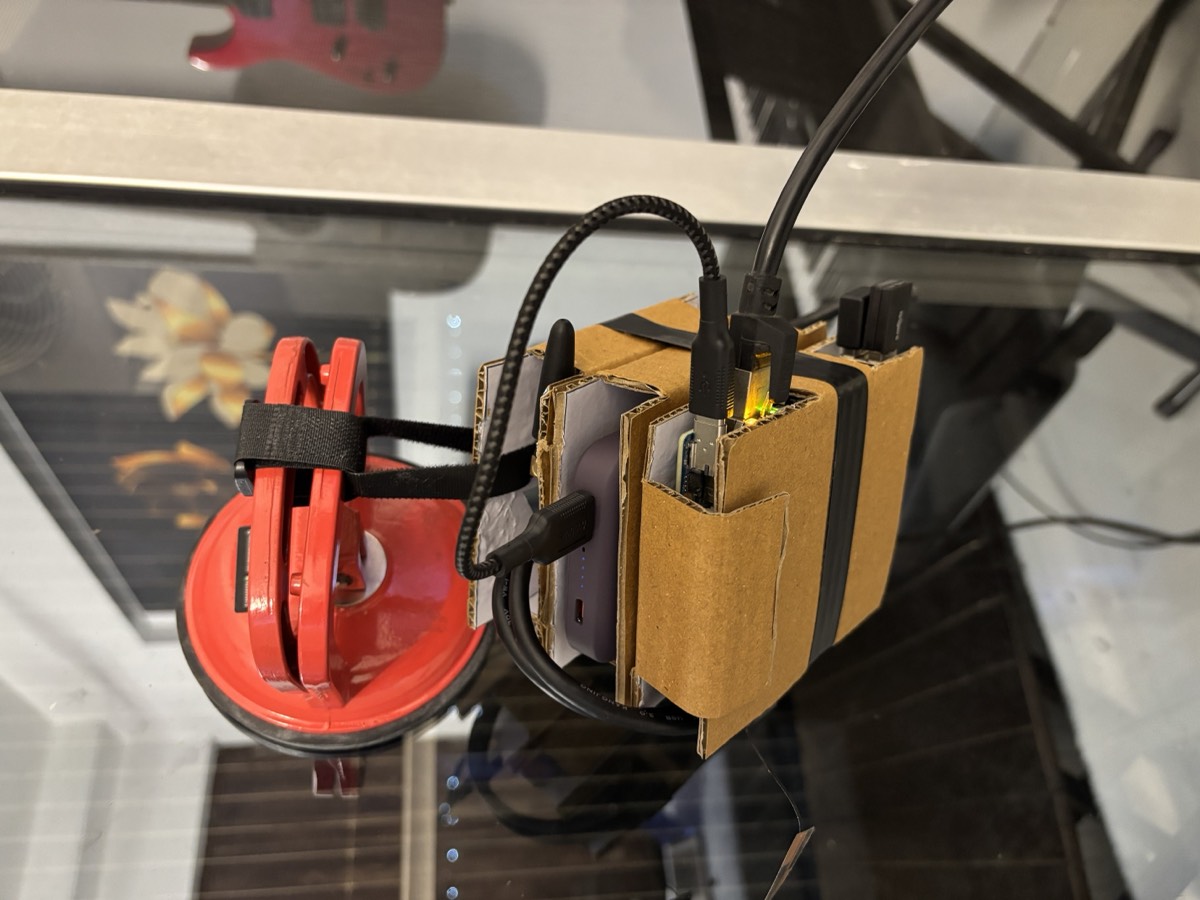 Assembled Whitebox Cardboard Enclosure